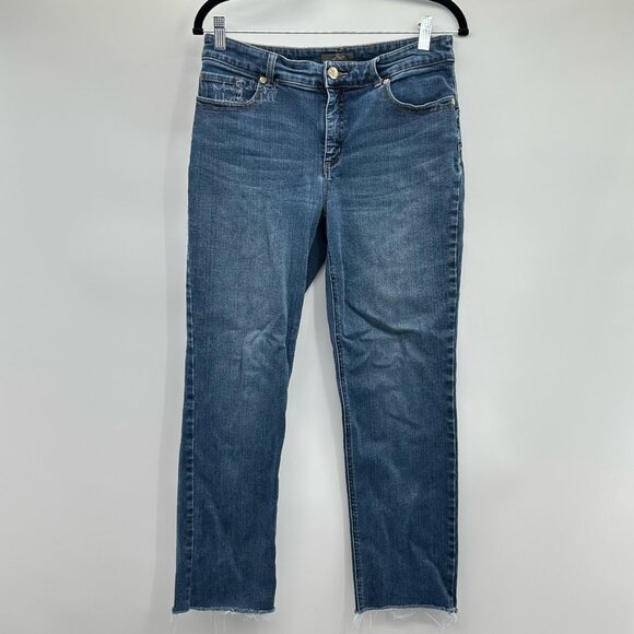 Chico's The So Lifting Collection Ankle Denim Jeans Size 6 - Picture 1 of 6